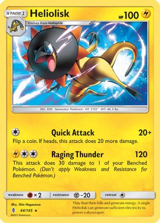 [PKM] Heliolisk (44/145) [Sun & Moon: Guardians Rising]