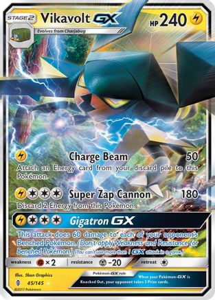 [PKM-R] Vikavolt GX (45/145) [Sun & Moon: Guardians Rising]