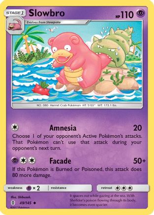 [PKM] Slowbro (49/145) [Sun & Moon: Guardians Rising]