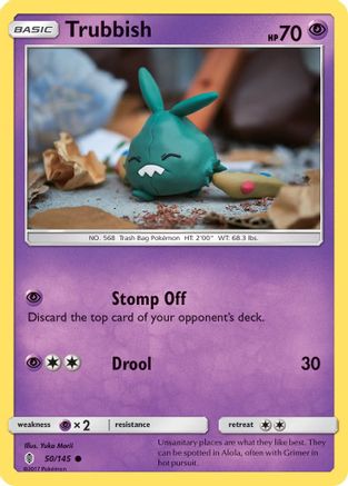[PKM] Trubbish (50/145) [Sun & Moon: Guardians Rising]