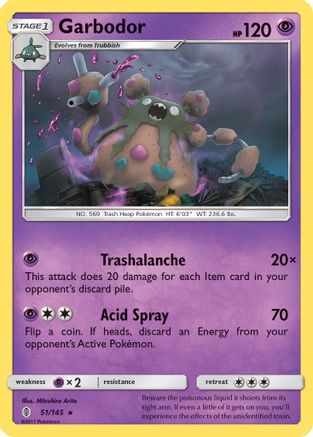 [PKM] Garbodor (51/145) [Sun & Moon: Guardians Rising]