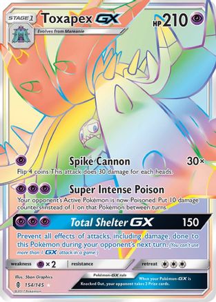 [PKM-R] Toxapex GX (154/145) [Sun & Moon: Guardians Rising]