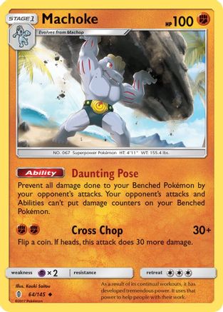 [PKM] Machoke (64/145) [Sun & Moon: Guardians Rising]
