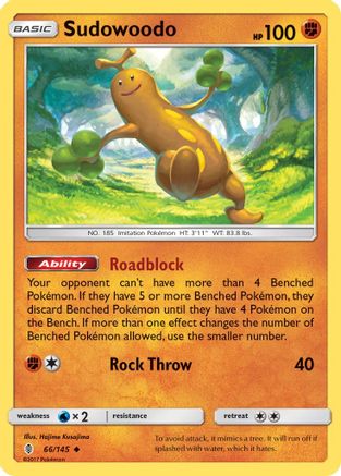 [PKM] Sudowoodo (66/145) [Sun & Moon: Guardians Rising]