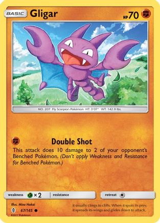 [PKM] Gligar (67/145) [Sun & Moon: Guardians Rising]