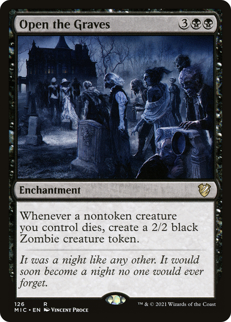 {R} Open the Graves [Innistrad: Midnight Hunt Commander][MIC 126]