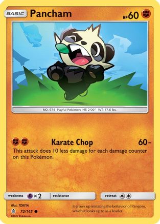 [PKM] Pancham (72/145) [Sun & Moon: Guardians Rising]