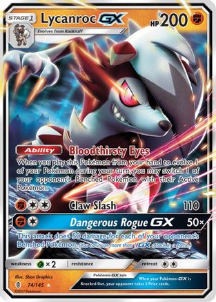 [PKM] Lycanroc GX (74/145) [Sun & Moon: Guardians Rising]