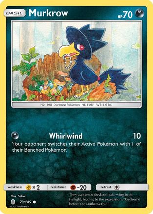 [PKM] Murkrow (78/145) [Sun & Moon: Guardians Rising]