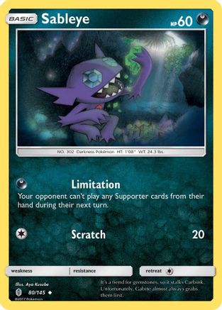 [PKM] Sableye (80/145) [Sun & Moon: Guardians Rising]