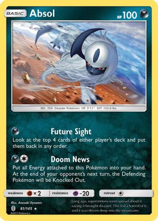 [PKM] Absol (81/145) [Sun & Moon: Guardians Rising]