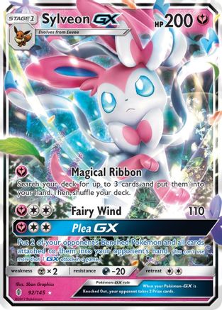 [PKM] Sylveon GX (92/145) [Sun & Moon: Guardians Rising]