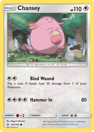 [PKM] Chansey (101/145) [Sun & Moon: Guardians Rising]