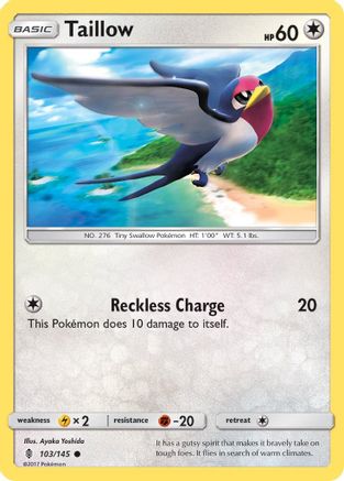 [PKM] Taillow (103/145) [Sun & Moon: Guardians Rising]