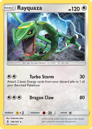 [PKM-R] Rayquaza (106/145) [Sun & Moon: Guardians Rising]