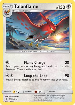 [PKM] Talonflame (111/145) [Sun & Moon: Guardians Rising]