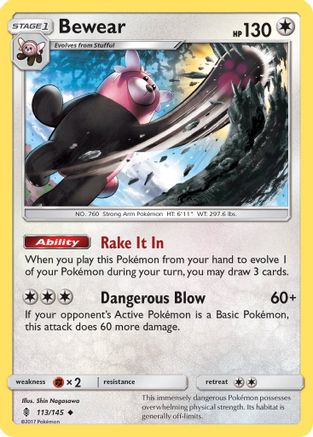 [PKM] Bewear (113/145) [Sun & Moon: Guardians Rising]