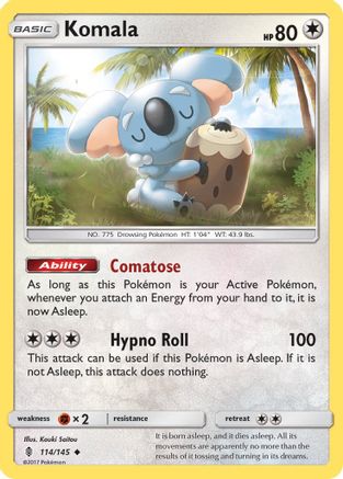 [PKM] Komala (114/145) [Sun & Moon: Guardians Rising]