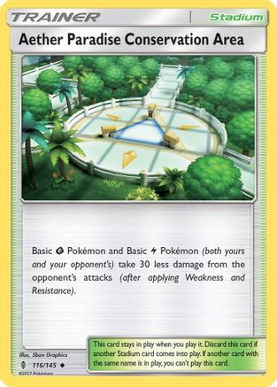 [PKM] Aether Paradise Conservation Area (116/145) [Sun & Moon: Guardians Rising]
