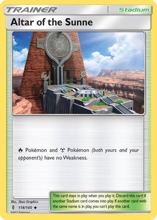 [PKM] Altar of the Sunne (118/145) [Sun & Moon: Guardians Rising]