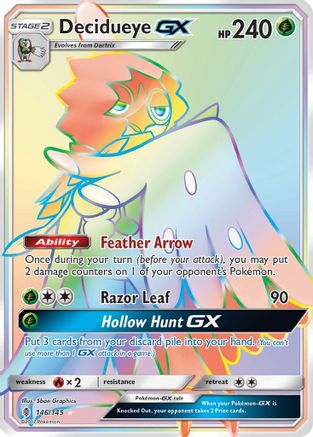 [PKM-R] Decidueye GX (146/145) [Sun & Moon: Guardians Rising]