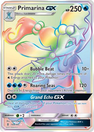 [PKM-R] Primarina GX (149/145) [Sun & Moon: Guardians Rising]