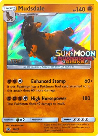 [PKM] Mudsdale (SM20) (Staff Prerelease Promo) [Sun & Moon: Black Star Promos]