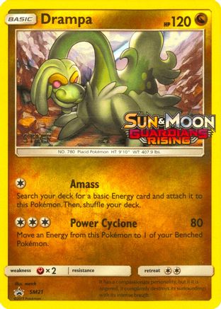 [PKM] Drampa (SM21) (Staff Prerelease Promo) [Sun & Moon: Black Star Promos]