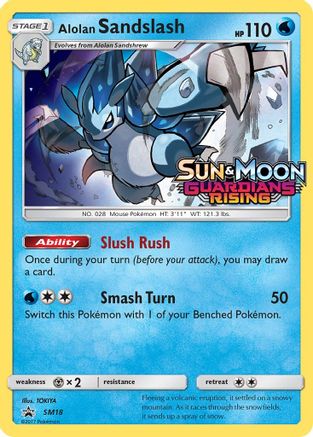 [PKM] Alolan Sandslash (SM18) (Prerelease Promo) [Sun & Moon: Black Star Promos]