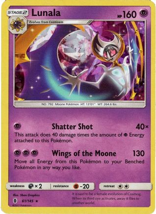 [PKM-R] Lunala (61/145) (Theme Deck Exclusive) [Sun & Moon: Guardians Rising]