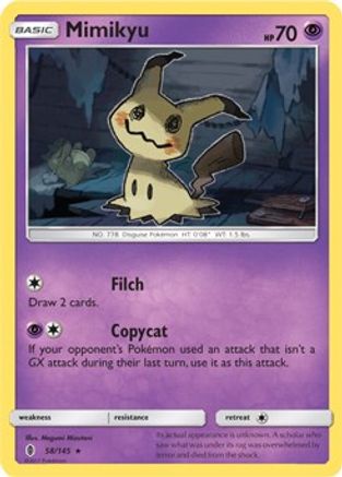[PKM] Mimikyu (58/145) (Theme Deck Exclusive) [Sun & Moon: Guardians Rising]
