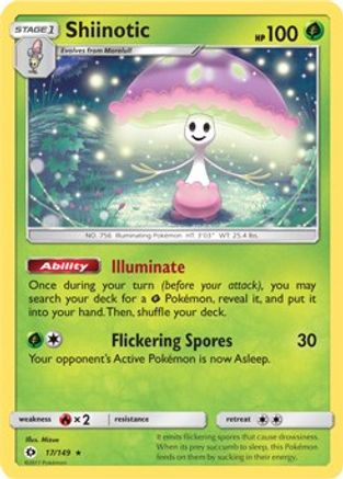 [PKM] Shiinotic (17/149) (Theme Deck Exclusive) [Sun & Moon: Base Set]