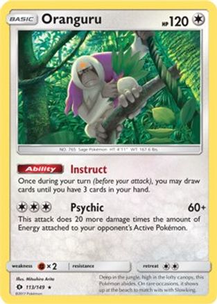 [PKM] Oranguru (113/149) (Theme Deck Exclusive) [Sun & Moon: Base Set]