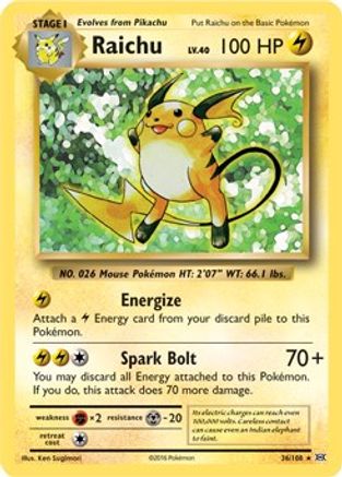 [PKM-R] Raichu (36/108) (Theme Deck Exclusive) [XY: Evolutions]