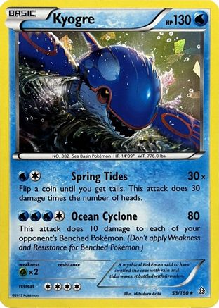 [PKM-R] Kyogre (53/160) (Theme Deck Exclusive) [XY: Primal Clash]