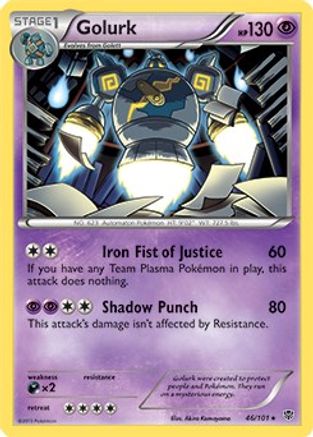 [PKM-R] Golurk (46/101) (Theme Deck Exclusive) [Black & White: Plasma Blast]