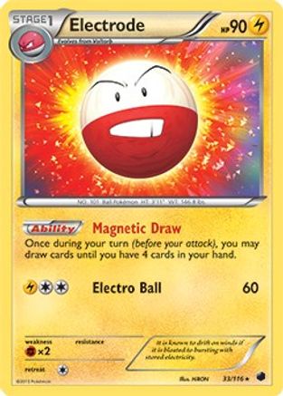 [PKM-R] Electrode (33/116) (Theme Deck Exclusive) [Black & White: Plasma Freeze]