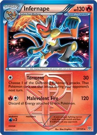 [PKM] Infernape (17/135) (Theme Deck Exclusive) [Black & White: Plasma Storm]