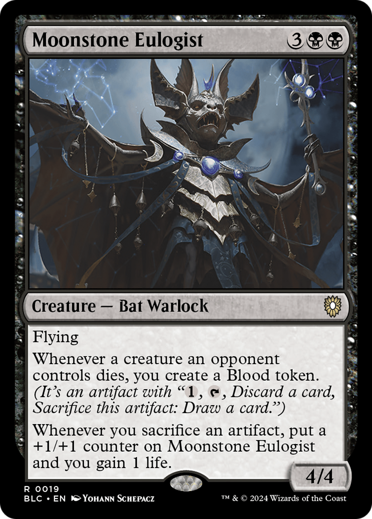 {R} Moonstone Eulogist [Bloomburrow Commander][BLC 019]