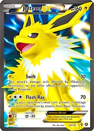 [PKM-R] Jolteon EX (28a/83) (Alternate Art Promo) [XY: Generations]