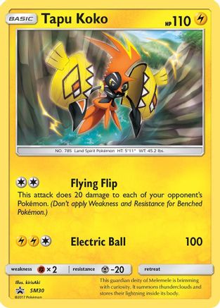 [PKM-R] Tapu Koko (SM30) [Sun & Moon: Black Star Promos]