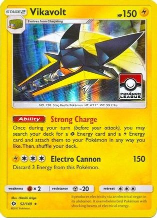 [PKM] Vikavolt (52/149) (League Promo) [Sun & Moon: Base Set]