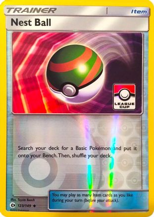 [PKM] Nest Ball (123/149) (League Promo) [Sun & Moon: Base Set]