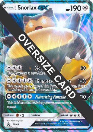 [JUM PKM-R] Snorlax GX (SM05) (Jumbo Card) [Sun & Moon: Black Star Promos]