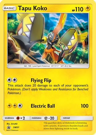 [PKM] Tapu Koko (SM31) [Sun & Moon: Black Star Promos]