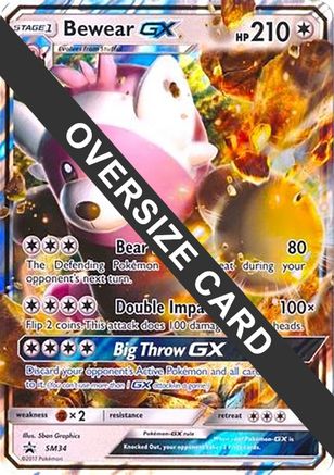 [JUM PKM-R] Bewear GX (SM34) (Jumbo Card) [Sun & Moon: Black Star Promos]