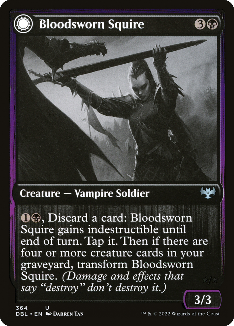 {C} Bloodsworn Squire // Bloodsworn Knight [Innistrad: Double Feature][DBL 364]