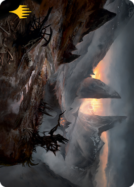 {A} Haunted Ridge Art Card (Gold-Stamped Signature) [Innistrad: Midnight Hunt Art Series][GS AMID 073]