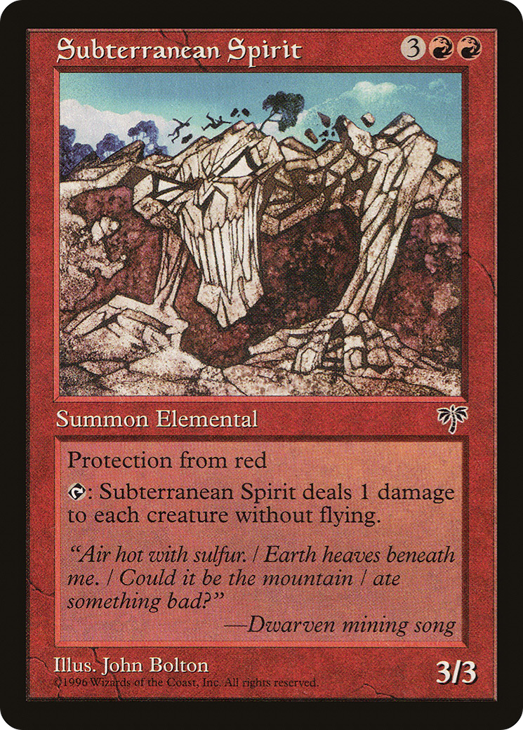 {R} Subterranean Spirit [Mirage][MIR 195] - Misty Mountain Games