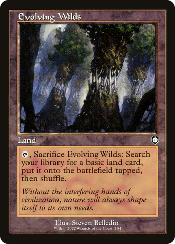 {C} Evolving Wilds (Retro) [The Brothers' War Commander][BRC 184]